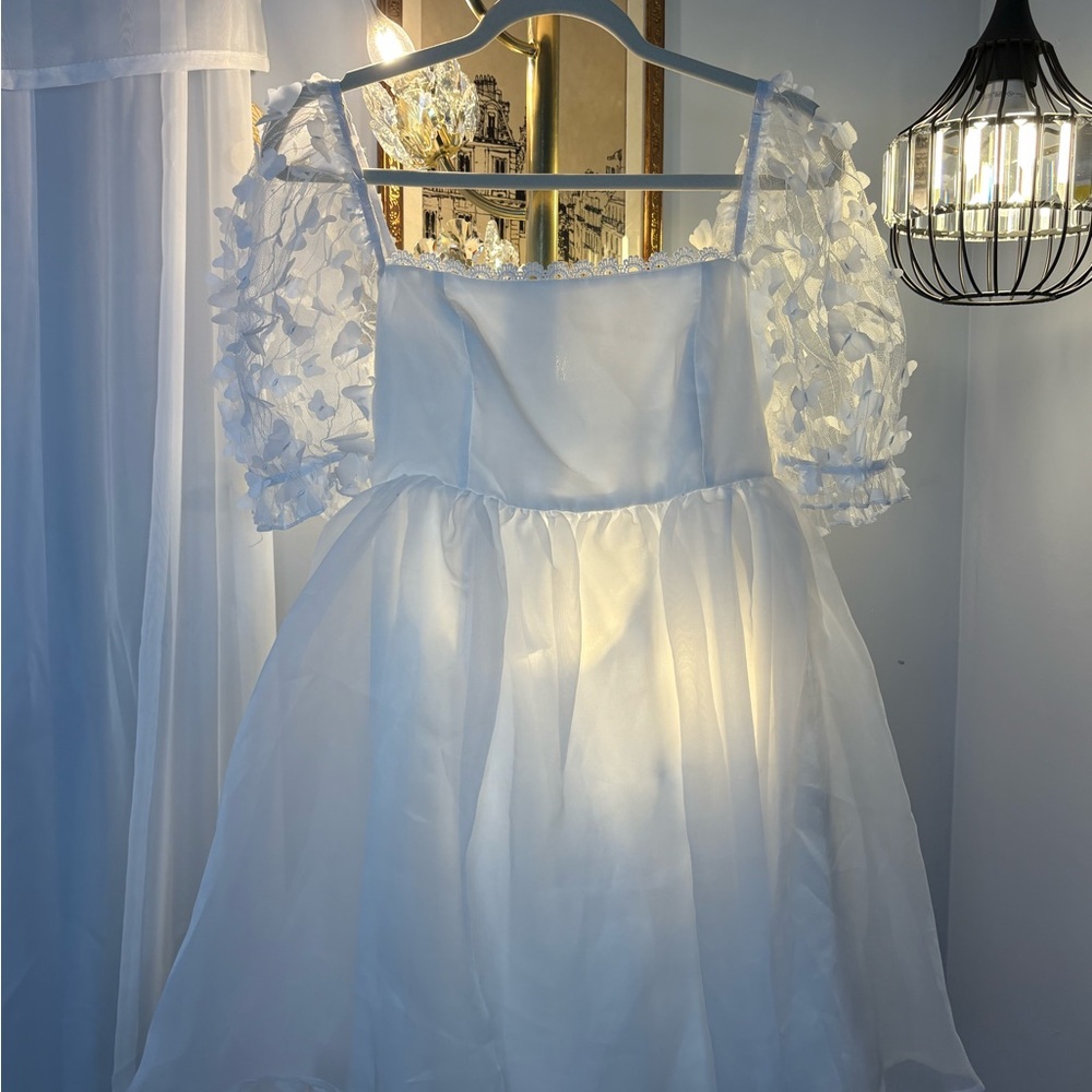 White Puffy Dress